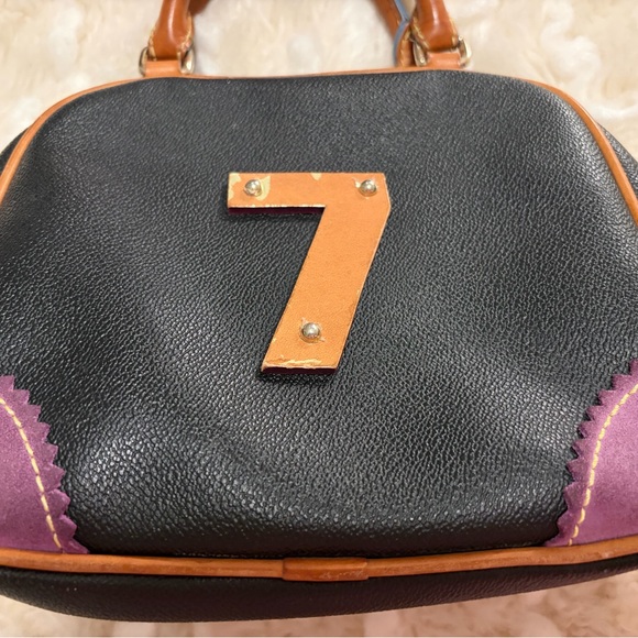 Dooney & Bourke Black Satchel with Multicolor Accents - Picture 3 of 11